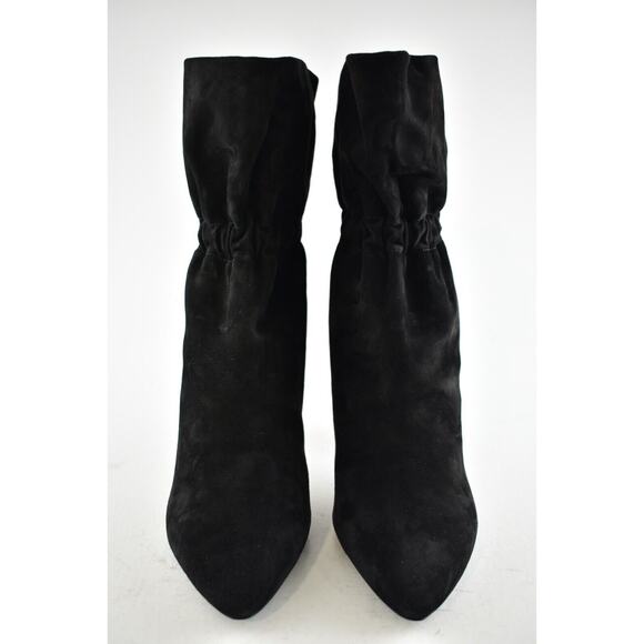 Saint Laurent YSL Etienne 95 Black Suede Runway Elastic Cuff Heel Ankle Boot 42 - Picture 6 of 12